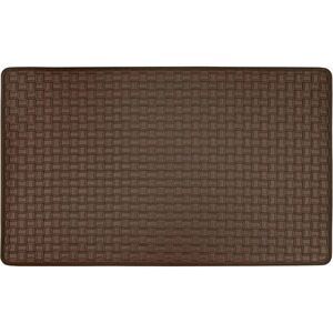 18 & 30 in. Anti-Fatigue Embossed Mat, Chocolate